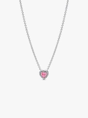 Pandora Pink Elevated Heart Necklace